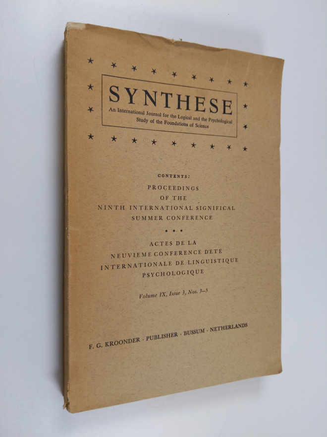 Synthese : an international journal for the logical and t...