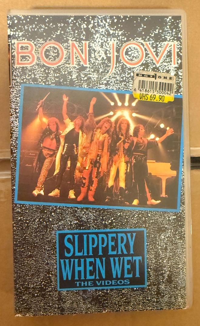 BON JOVI: SLIPPERY WHEN WET - THE VIDEOS (VHS)