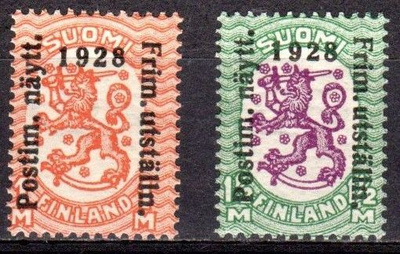 (S0606) Postimerkkinäyttely, 1928. Leimaamattomat