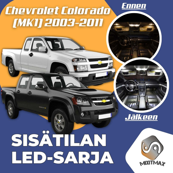 Chevrolet Colorado (MK1) Sisätilan LED-sarja 9-o