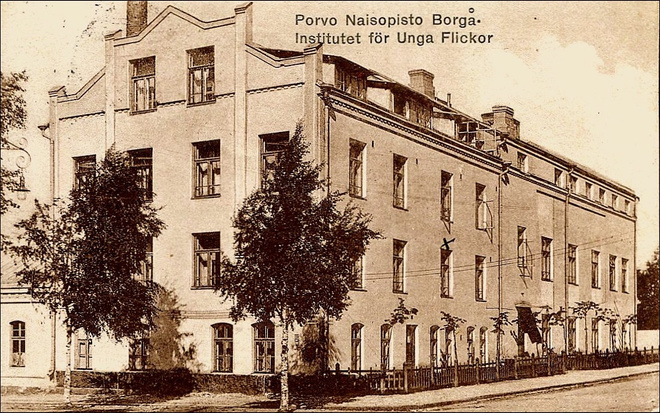 PORVOO, Naisopisto BORGÅ, kulkenut