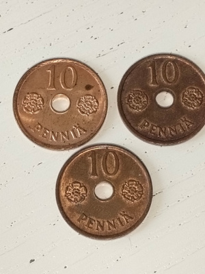 10 penniä 1941 3kpl