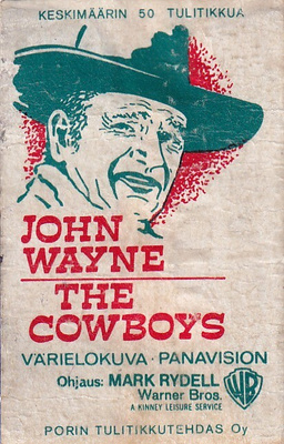 John Wayne, The Cowboys. värielokuva   ,  s64