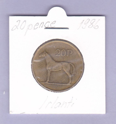 Irlanti 20 Pence v.1986 KM#25