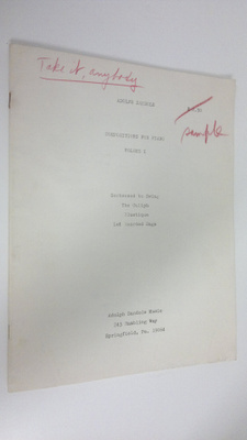 Adolph Sandole : Compositions for piano volume 1 : Senten...