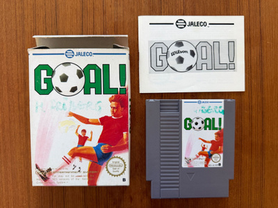 NES: Goal! (PAL B, CIB, suomiohjeella)
