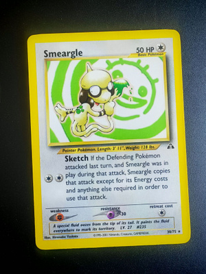 Pokemon kortti Smeargle Neo Discovery rare