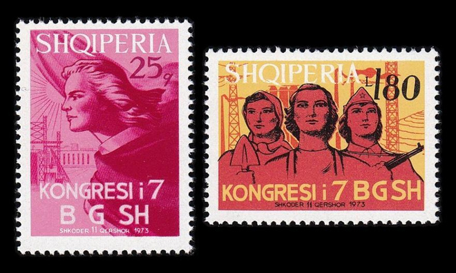 Albania 1628-9 ** Naisten liiton kongressi (1973)