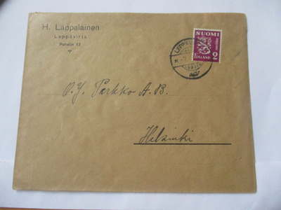 1937 Leppävirta H Lappalainen