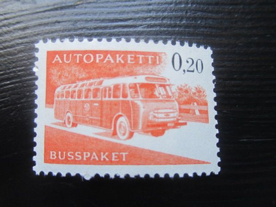 Autopakettimerkki 0,20mk 1963 x-paperi **