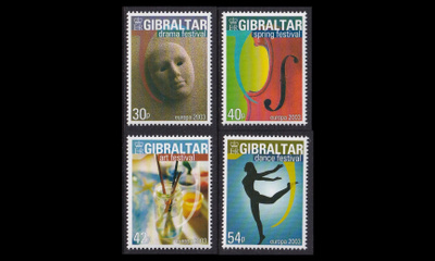 Gibraltar 1032-5 ** Europa julistetaide (2003)