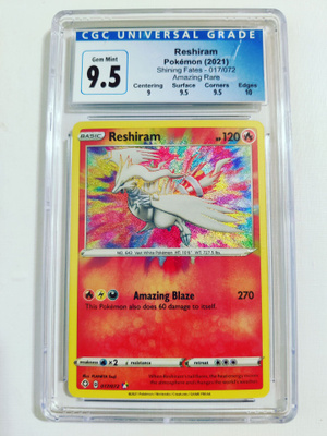 Reshiram Shining Fates 017/072 Amazing Rare Holo CGC 9.5