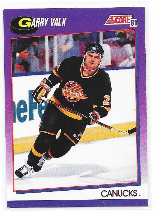1991-92 Score American #195 Garry Valk Vancouver Canucks