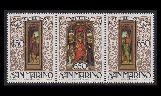 San Marino 1351-3ds ** Joulu (1986)