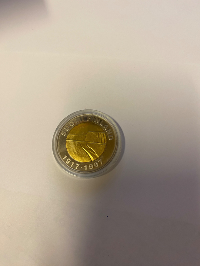 Suomi Finland 1917-1997 25 mk pillerissä