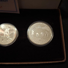 Kreikan 100, 250 ja 500 drachman Hopeasetti 1982 .900 Hopeaa - pikkukuva 2