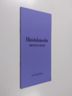Muistolauseita : minnesverser
