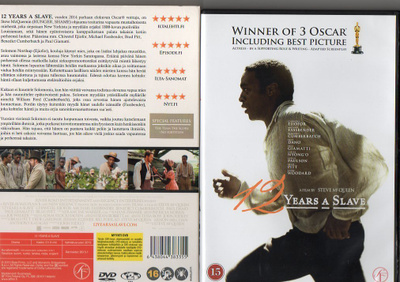 12 Years A Slave (63 688) k -FI- slipcase, DVD 2013 (suomi