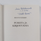 Pentti Nurmio : Puheita ja kirjoituksia (signeerattu, tek... - pikkukuva 3