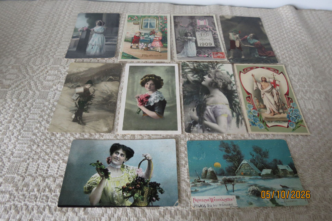 10 KPL 1900- LUVUN ALUN POSTIKORTTEJA KULKENEITA YHT. 2 €