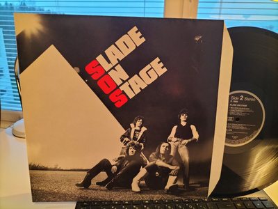 SLADE, On Stage, LP GER -82 HIENO KUNTO !!