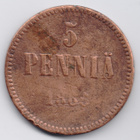 1866 5 penniä kl3 - pikkukuva 1