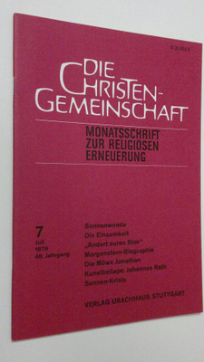 Die Christen-Gemeinschaft 7/1976 : Monatsschrift zur reli...