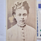 CDV Valokuva Näyttelijä Greta Dahlqvist Ruotsi 1860-l - pikkukuva 1