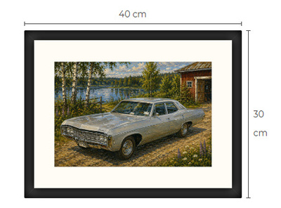 Uusi Chevrolet Impala art print 30 cm x 40 cm