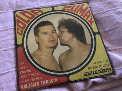 Koljosen Tiekiista / Genitaalinärpes . Color climax 7” lp