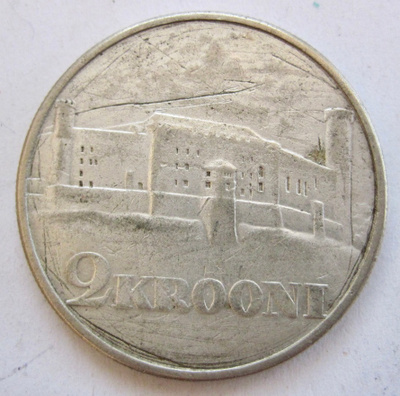 Viro Eesti Estonia 2 krooni 1930 Hopeaa