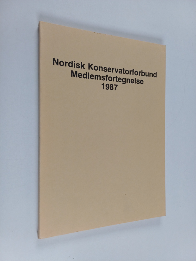 Nordisk konservatorforbund medlemsfortegnelse 1987