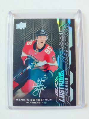 Henrik Borgström - 18-19 UD Black Lustrous Rookies Auto