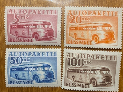 AUTOPAKETTIMERKKI SARJA 1952-1958**