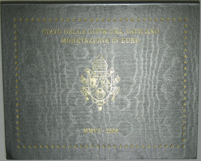 2006 VATIKAANI 1c - 2 euro BU laatu kansiossa