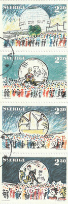 RUOTSI 1993 - Fa 1547/50 MERKIT LEIMATTUNA
