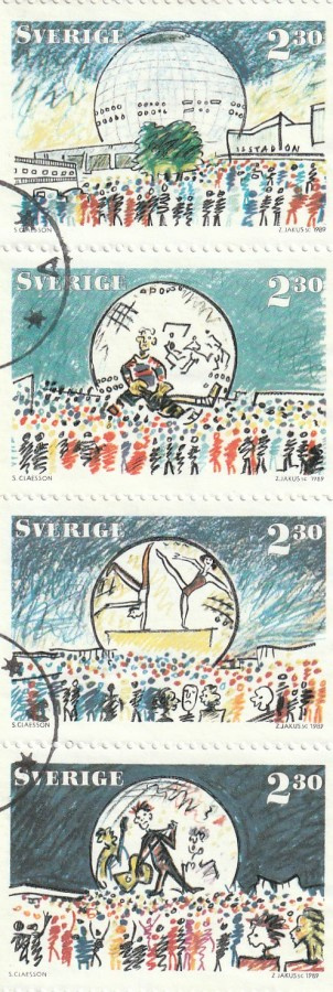 RUOTSI 1993 - Fa 1547/50 MERKIT LEIMATTUNA