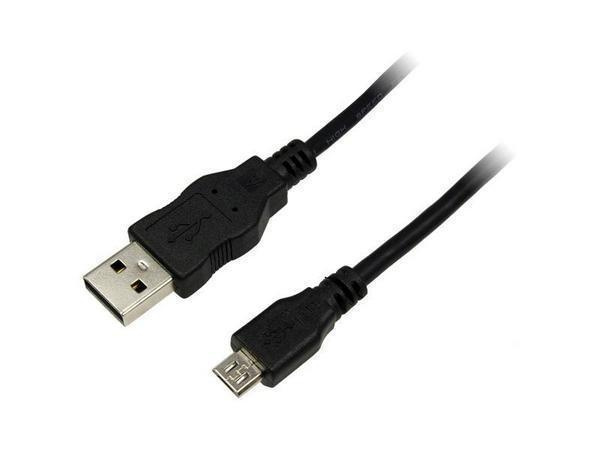 Reekin USB 2.0 Kaapeli A uros - Micro-B uros, 2m, musta UUSI