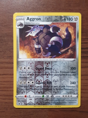 Pokemon Aggron 111/198 Reverse holo rare