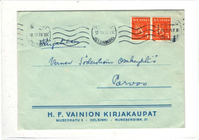 FIRMAKUORI H F VAINIO KIRJAKAUPPA T HELSINKI