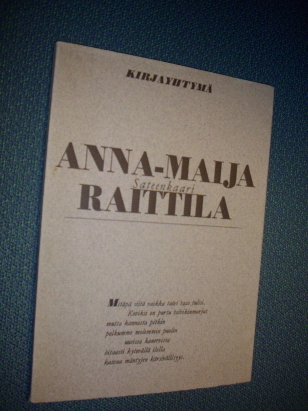 Anna-Maija Raittila: Sateenkaari  (1.p.1968) Sis.postikulut