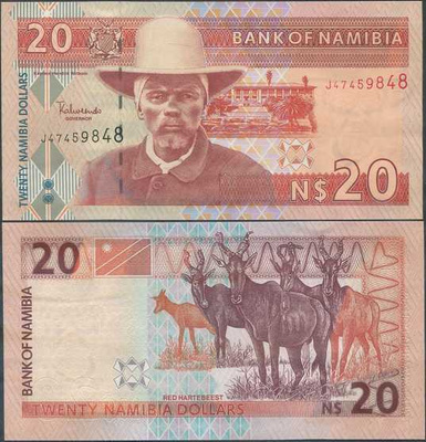 Namibia 20 Dollars 2002 (P-6b) UNC