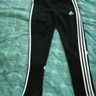 Adidas- verkkarit treenihousut 3 raitaa mustat 164 cm - pikkukuva 3