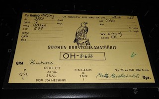 Kuhmo Radioamatöörikortti (Ra)
