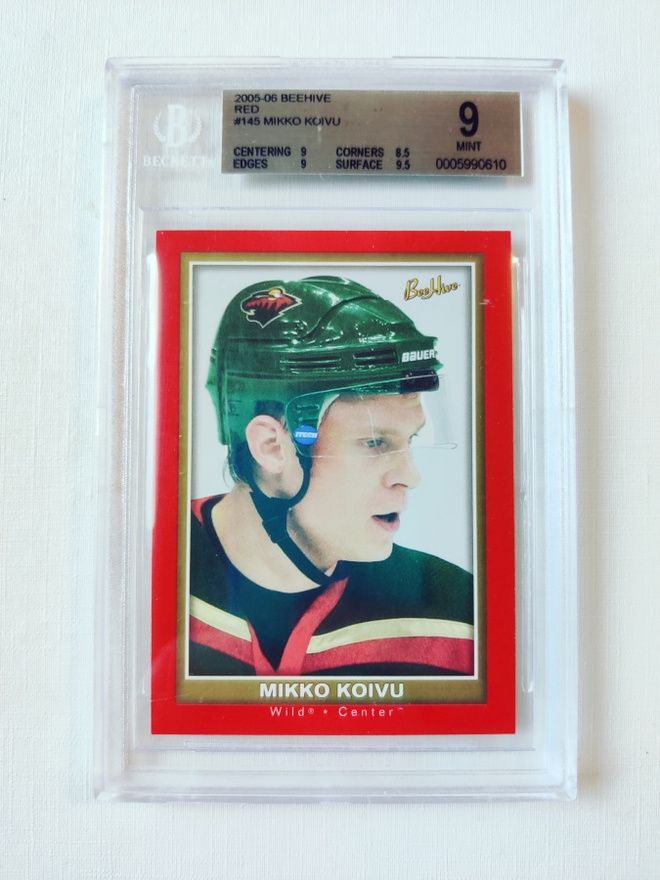 Mikko Koivu - 05-06 BeeHive Red Rookie BGS 9