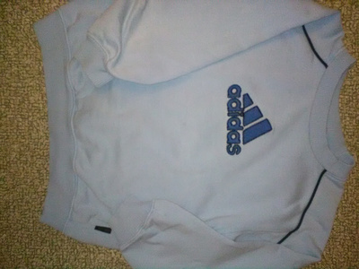 ADIDAS vaaleansininen collegepaita koko 128