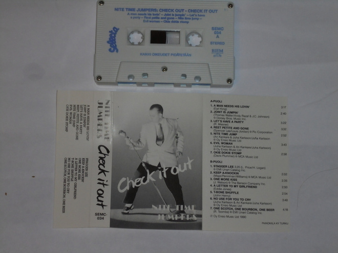 C-kasetti - NITE TIME JUMPERS - Check It Out - 1990 EX+
