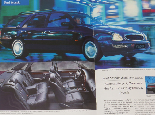 1995 Ford Scorpio Mondeo Escort jna esite - 24 sivua