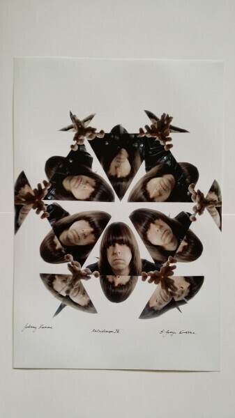 Ramones Johnny Ramone valokuva 45*30 cm DuBose Signeraus