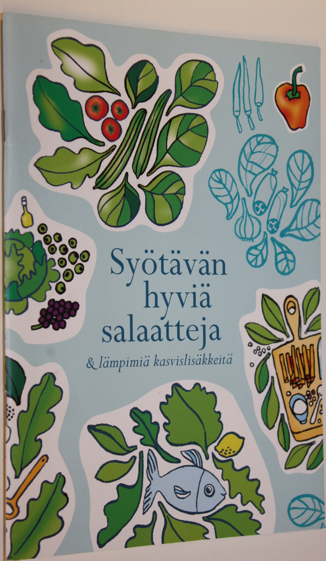 Arja Hopsu-Neuvonen : Syötävän hyviä salaatteja ja lämpim...